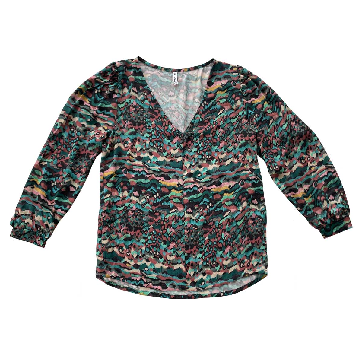 Bluse LUBO mit Print Grafik bunt