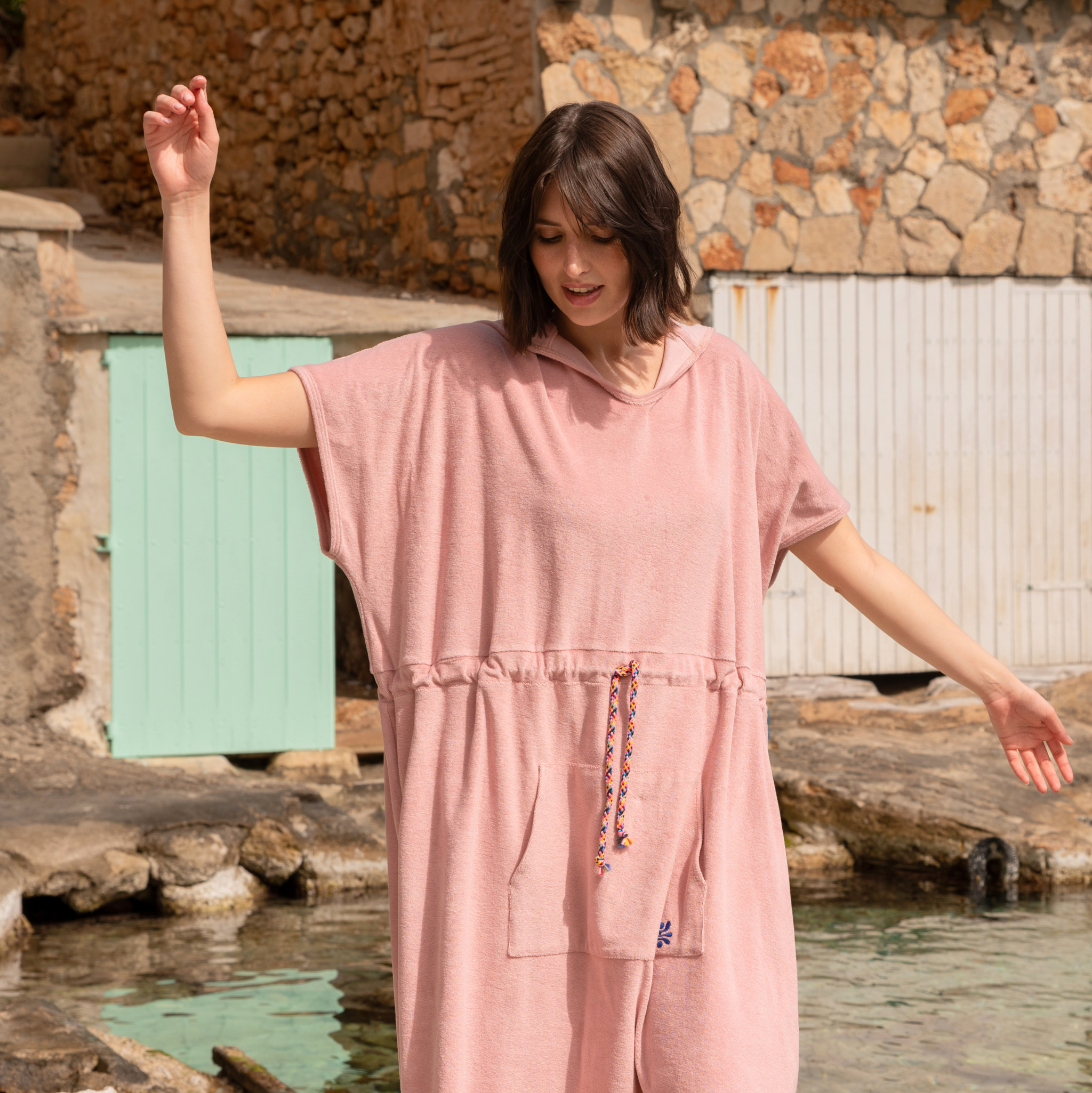 Badeponcho einfarbig SOLID Bio-Baumwolle | KOHO