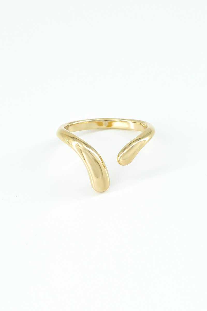 Ring aus Edelstahl in gold und silber - verstellbar