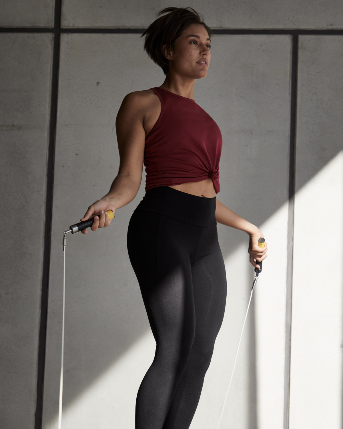 Racerback Tank Top aus TENCEL™ und SEACELL™ rot bordeaux FONDA | Gooden