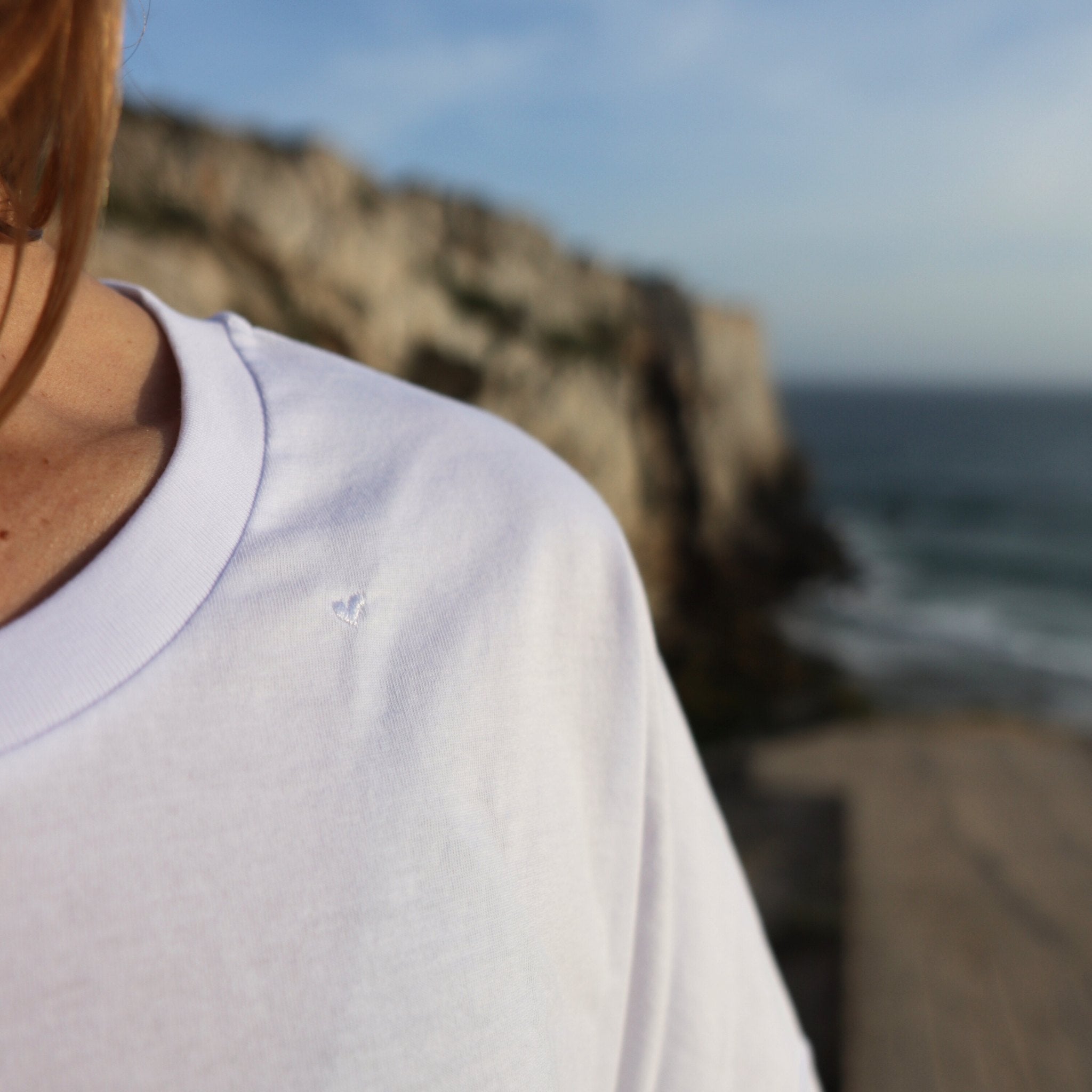 Oversized Shirt mit gesticktem Herzlogo