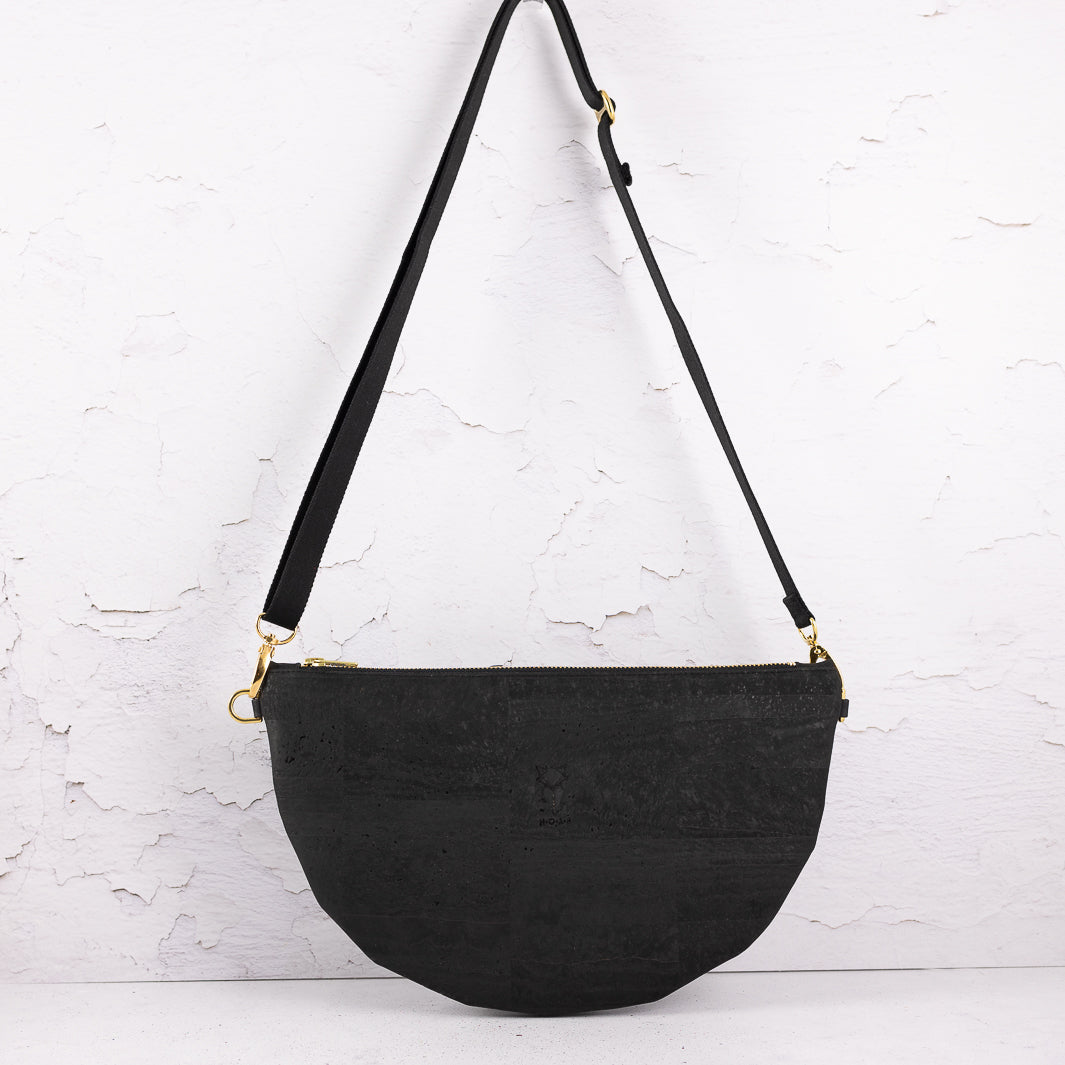 Moon Bag Kork Schwarz