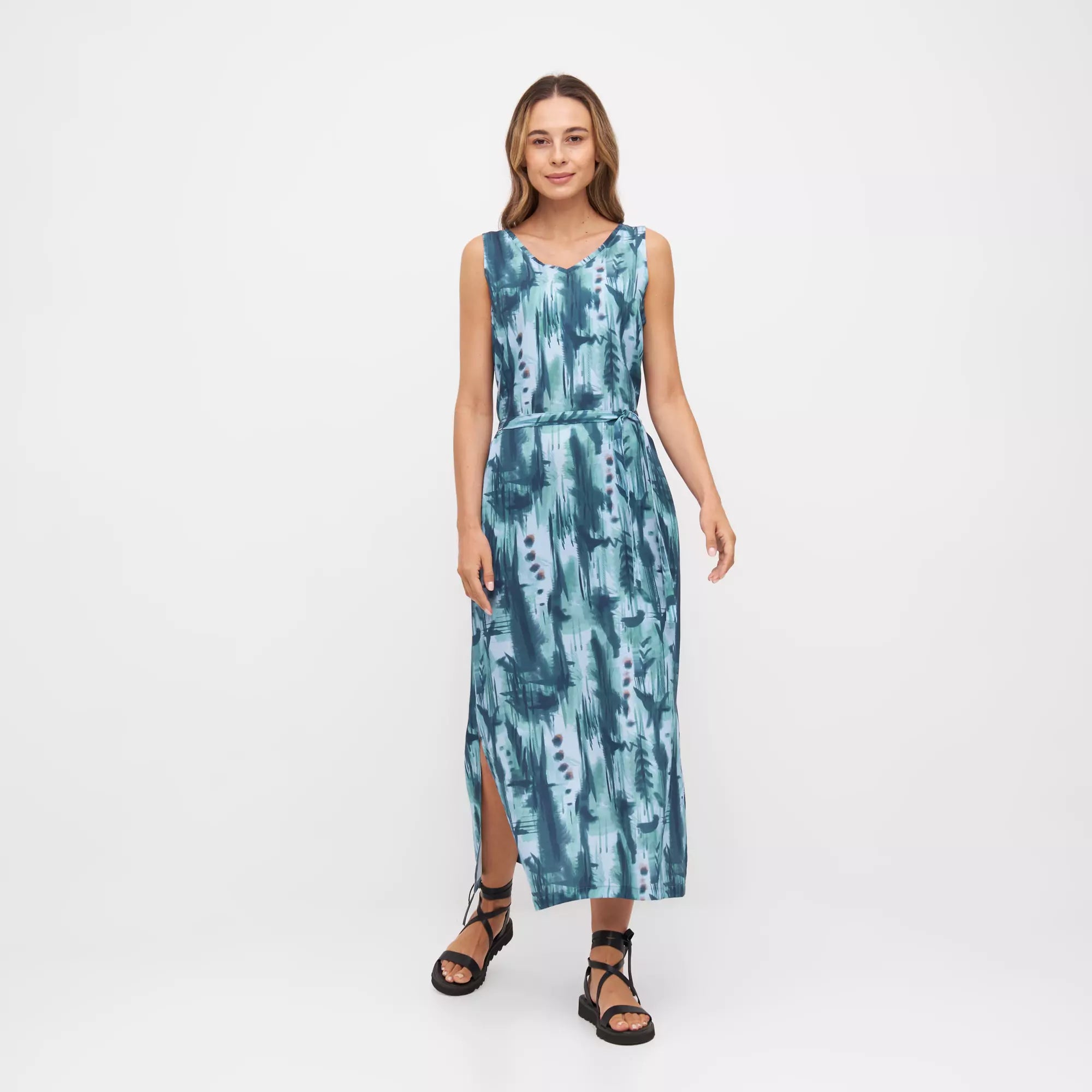 Maxikleid VANI Print Aquarell aus TENCEL®