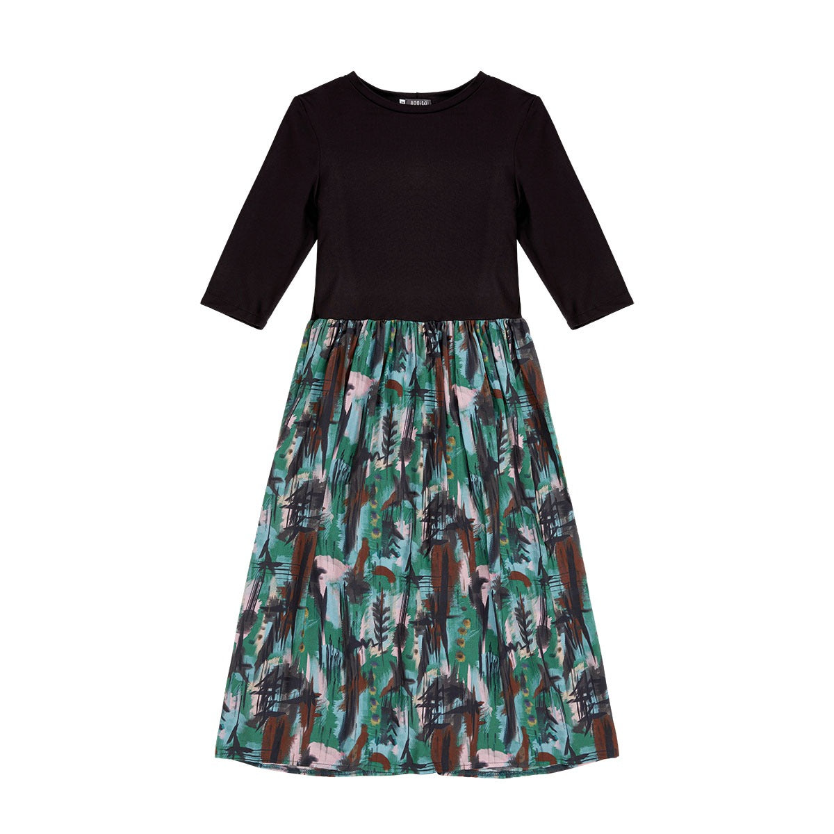 Kleid MIXI schwarz/aquarell Print aus ECOVERO®