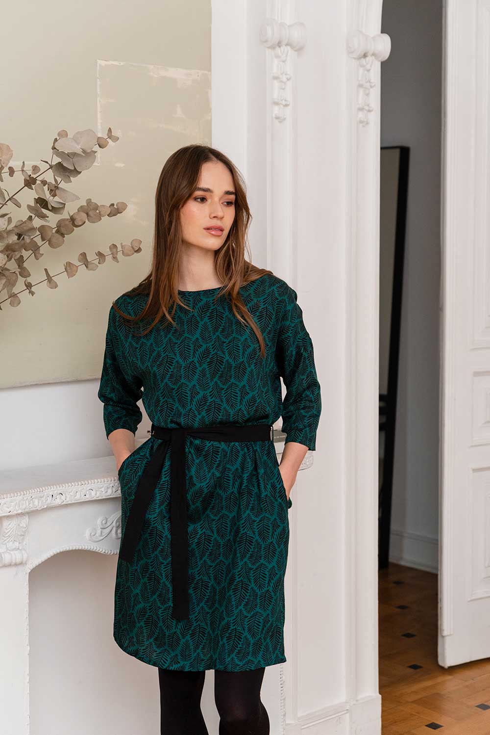 Kleid PURA petrol aus ECOVERO®
