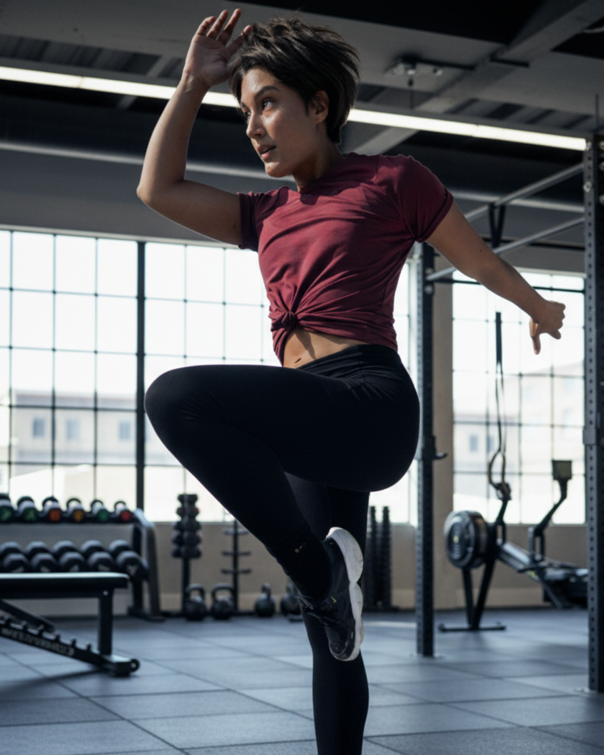 Performance T-Shirt aus TENCEL™ und SEACELL™ rot bordeaux HÉLÈNE | Gooden
