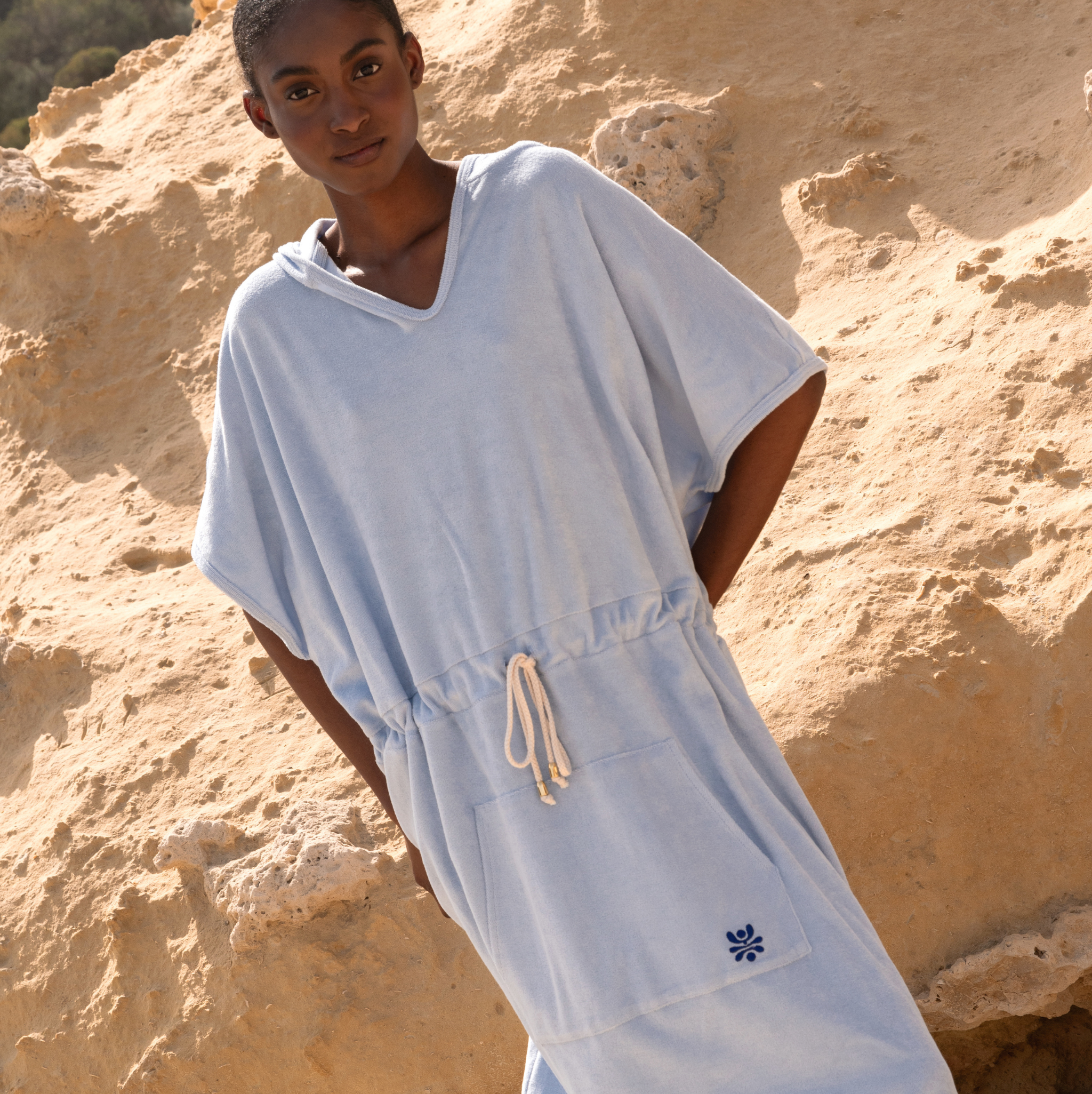 Badeponcho einfarbig SOLID Bio-Baumwolle | KOHO