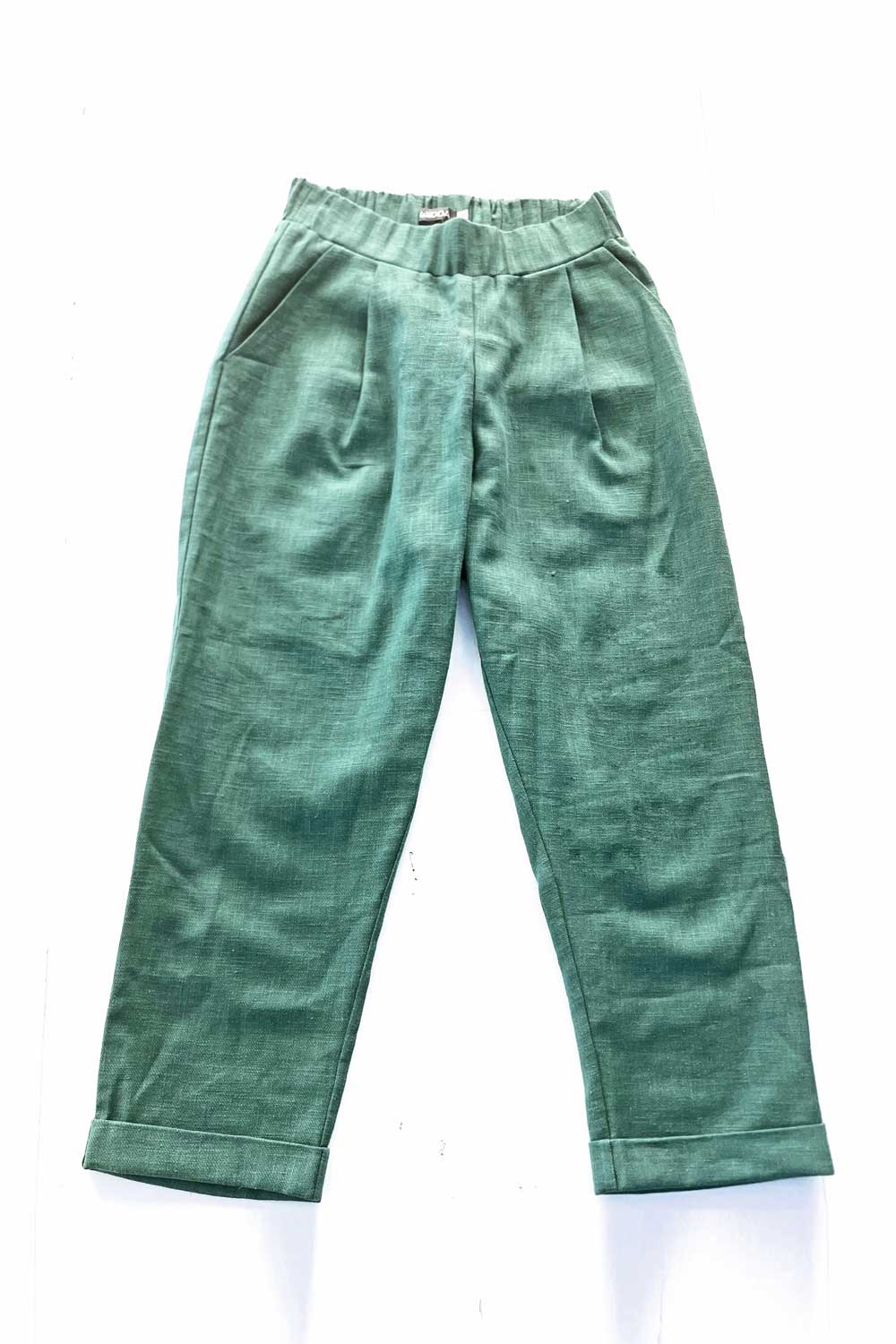 Leinenhose BOLLE in Teal Grünblau