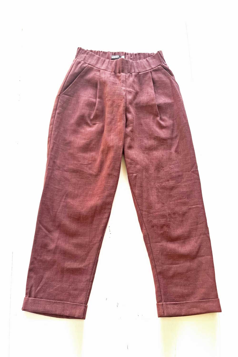 Leinenhose BOLLE in Mocha Braun