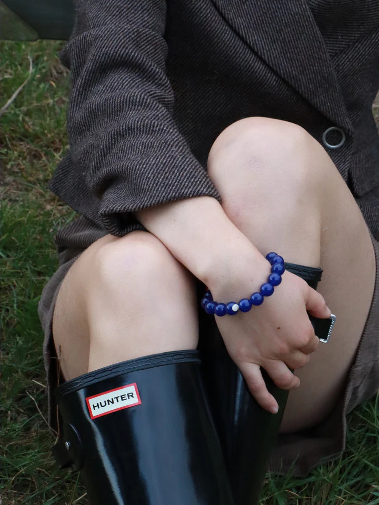 Armband Chunky Lapis Lazuli "Wisdom"