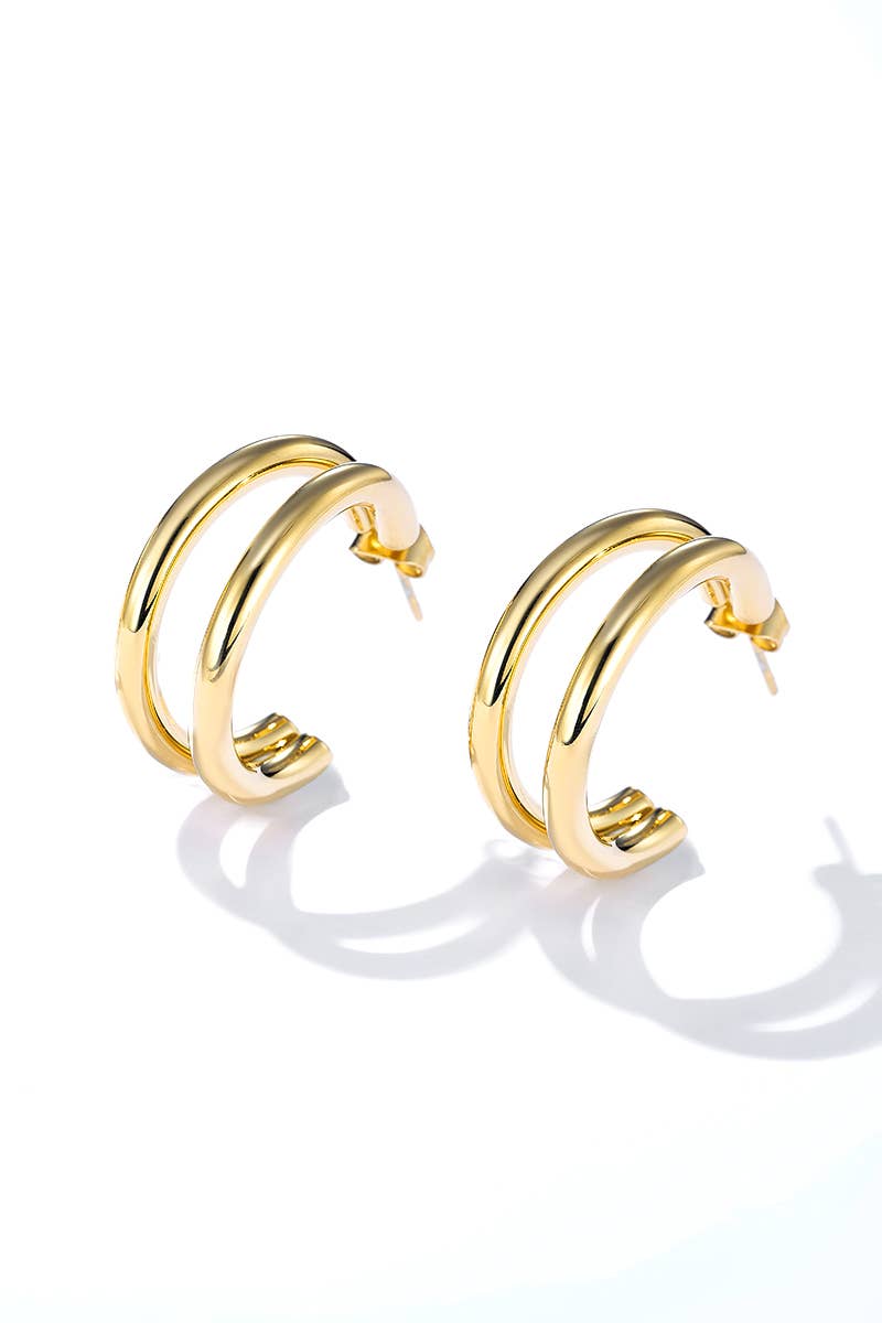 Edelstahl Ohrringe gold und silber