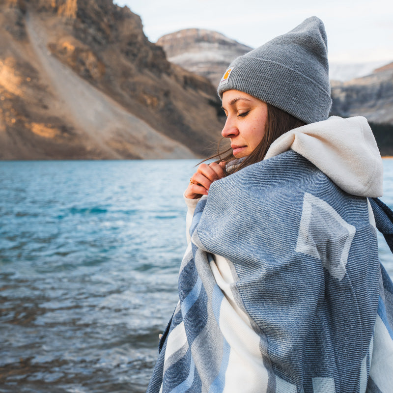 Schurwolldecke Buenaventura Blue