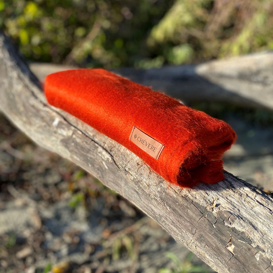 Alpakaschal Terracotta