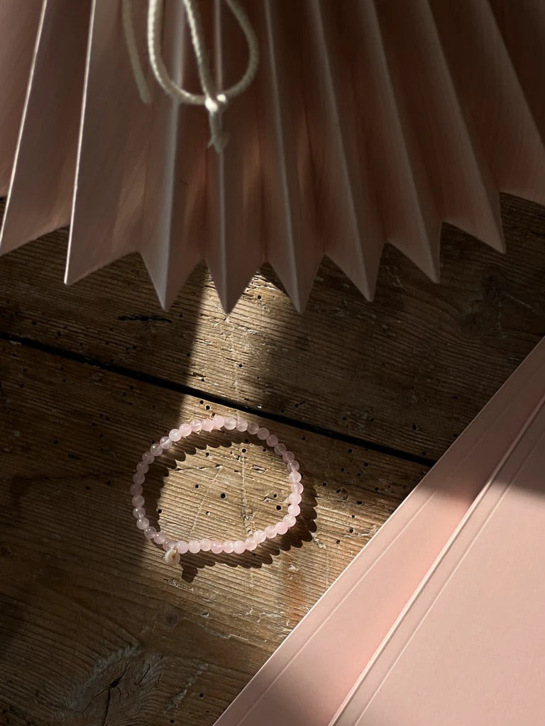 Armband Rosenquarz "Love"