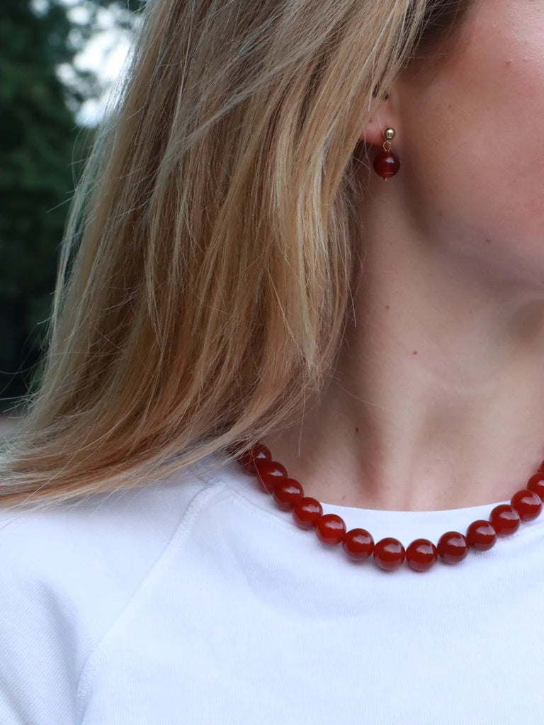 Ohrringe Red Jade "Passion"