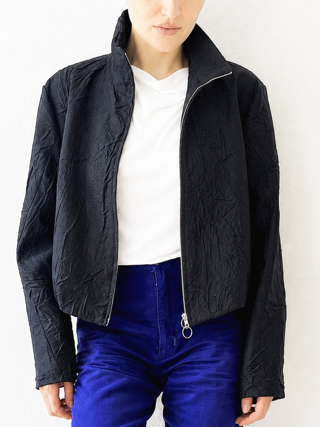 Hochwertiger Blouson INK mit Wolle in Nachtblau sweersocean- simply love it.
