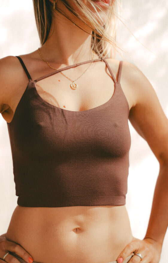Alare 4-way Crop Top in Jacaranda