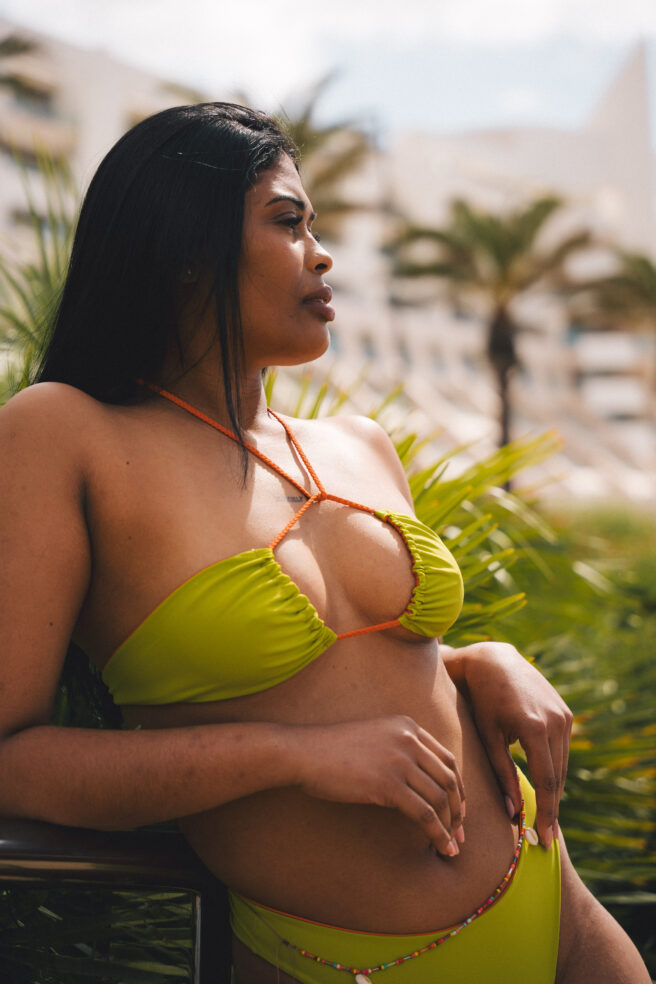 Kaene Bikini Top in Papaya