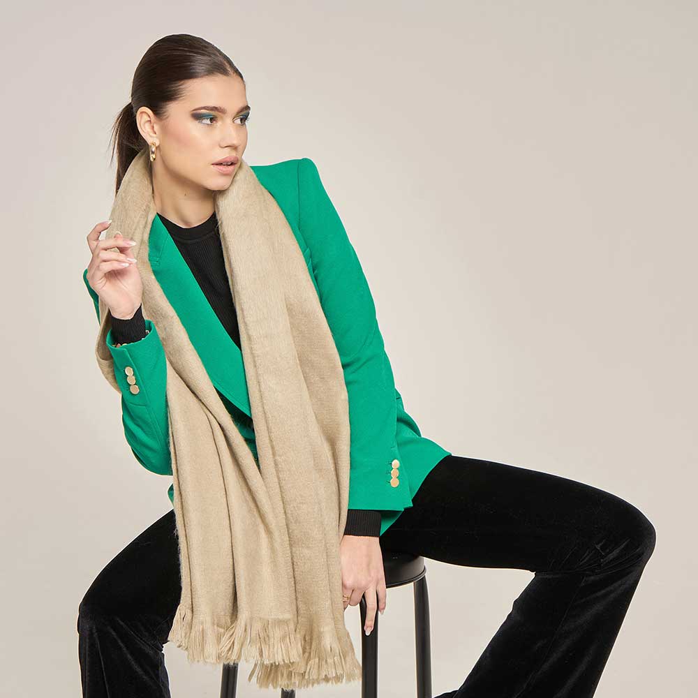 Alpakaschal Capuccino