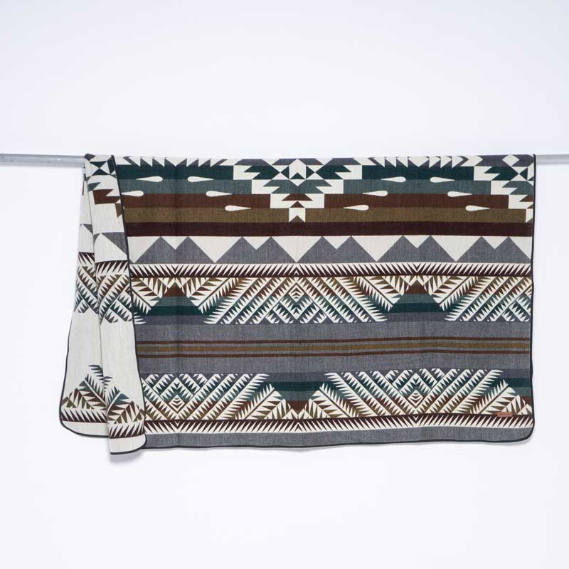 ETHNO Kingsize Decke Andes Grey/Brown