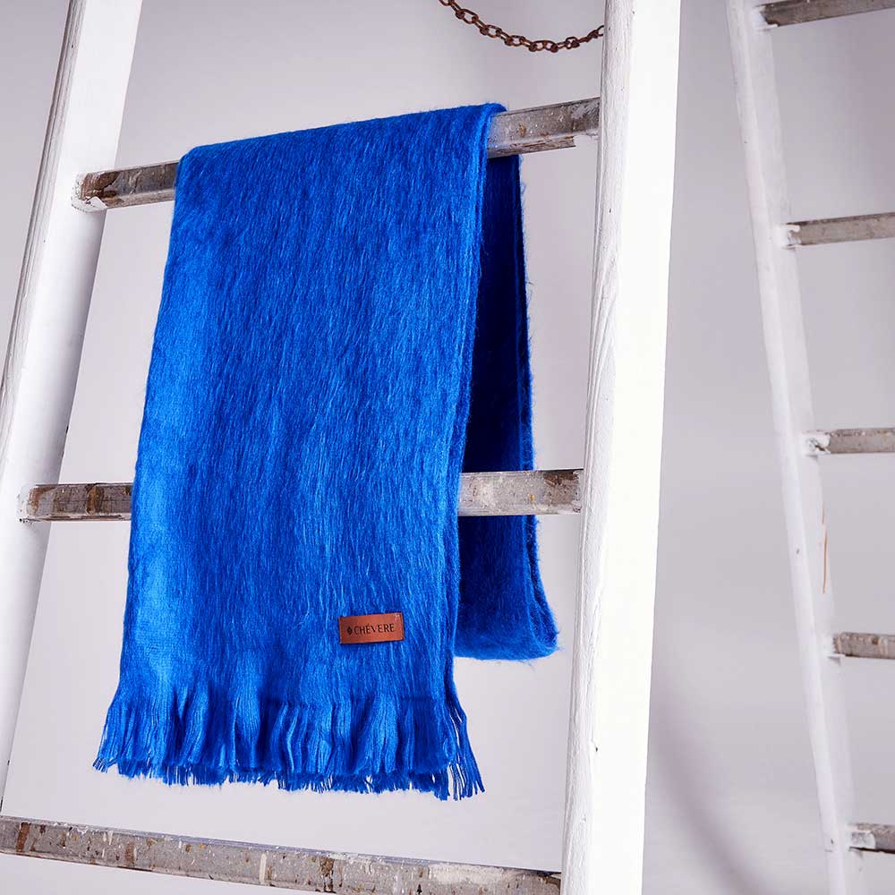 Alpakaschal Blau