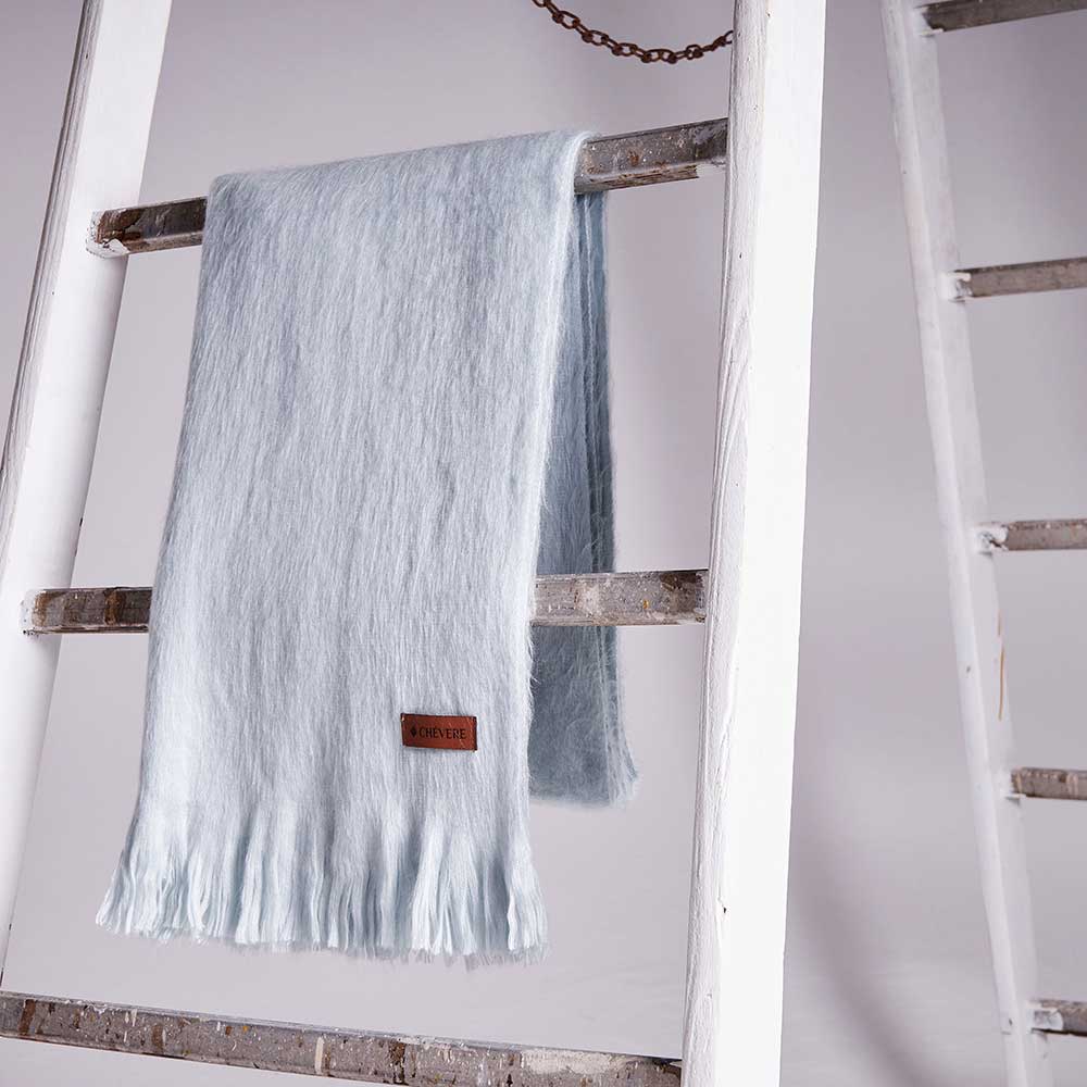 Alpakaschal Hellblau