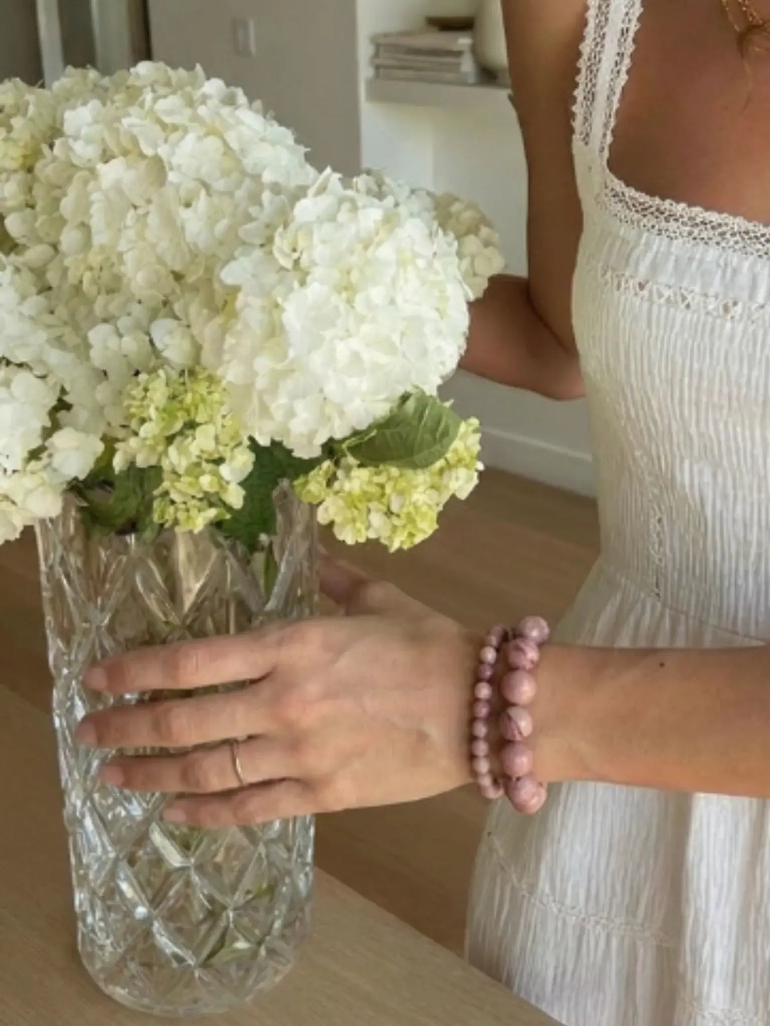 Armband für Damen Chunky Rhodonit "Balance" – Symbol für Gleichgewicht | Soï