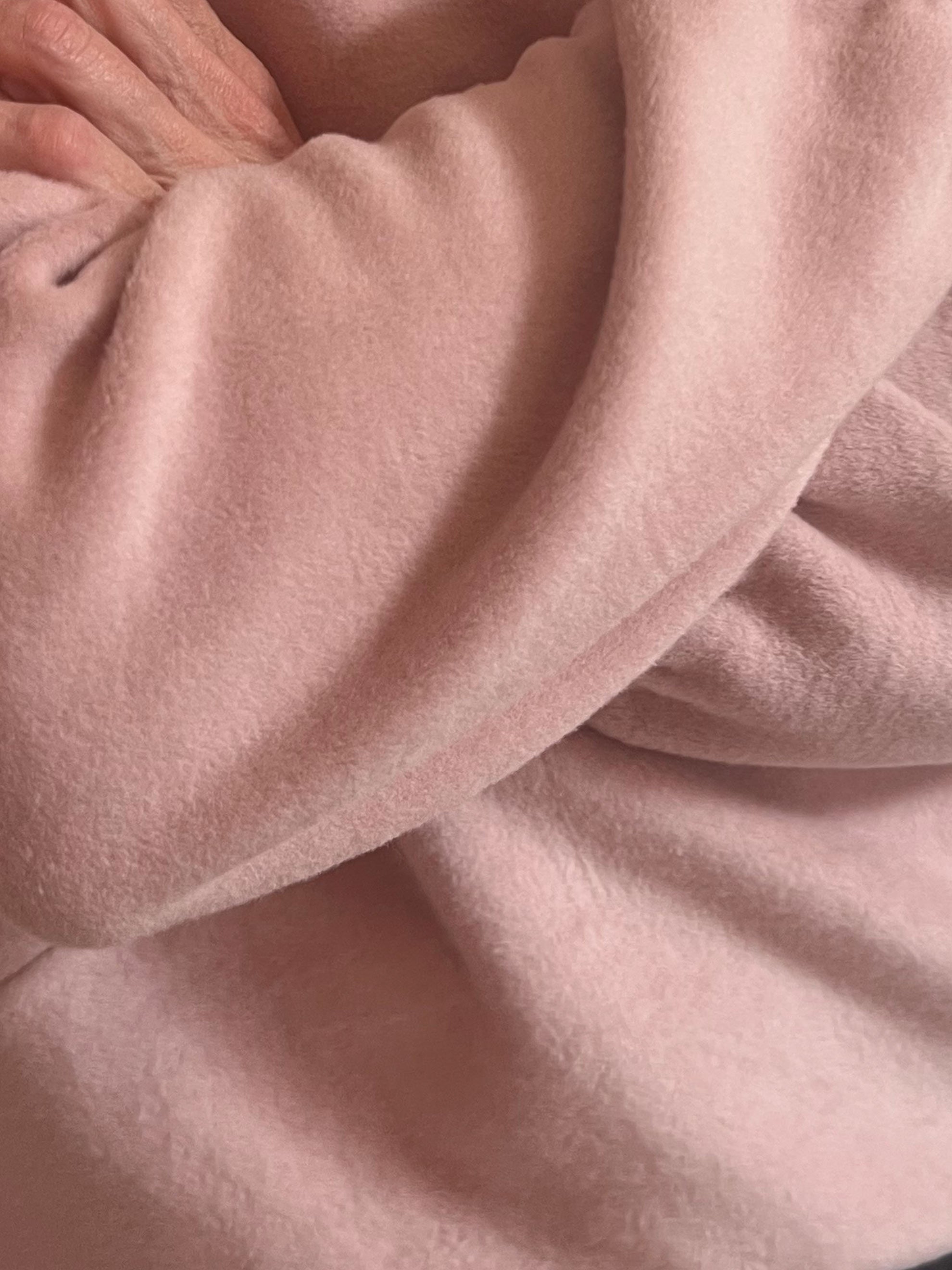 EMBER Fleece-Jacke aus Bio-Baumwolle in Dusty Pink
