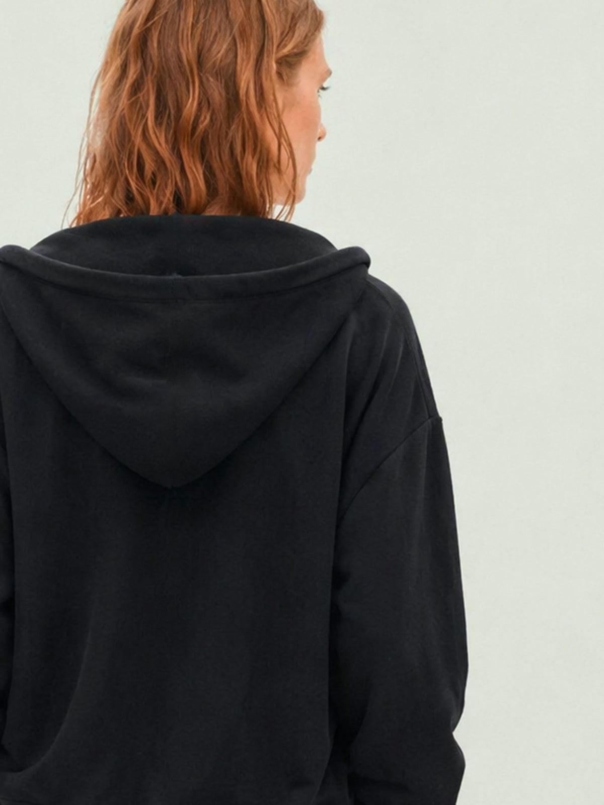 EMBER Fleece-Jacke aus Bio-Baumwolle in schwarz | Sweersocean