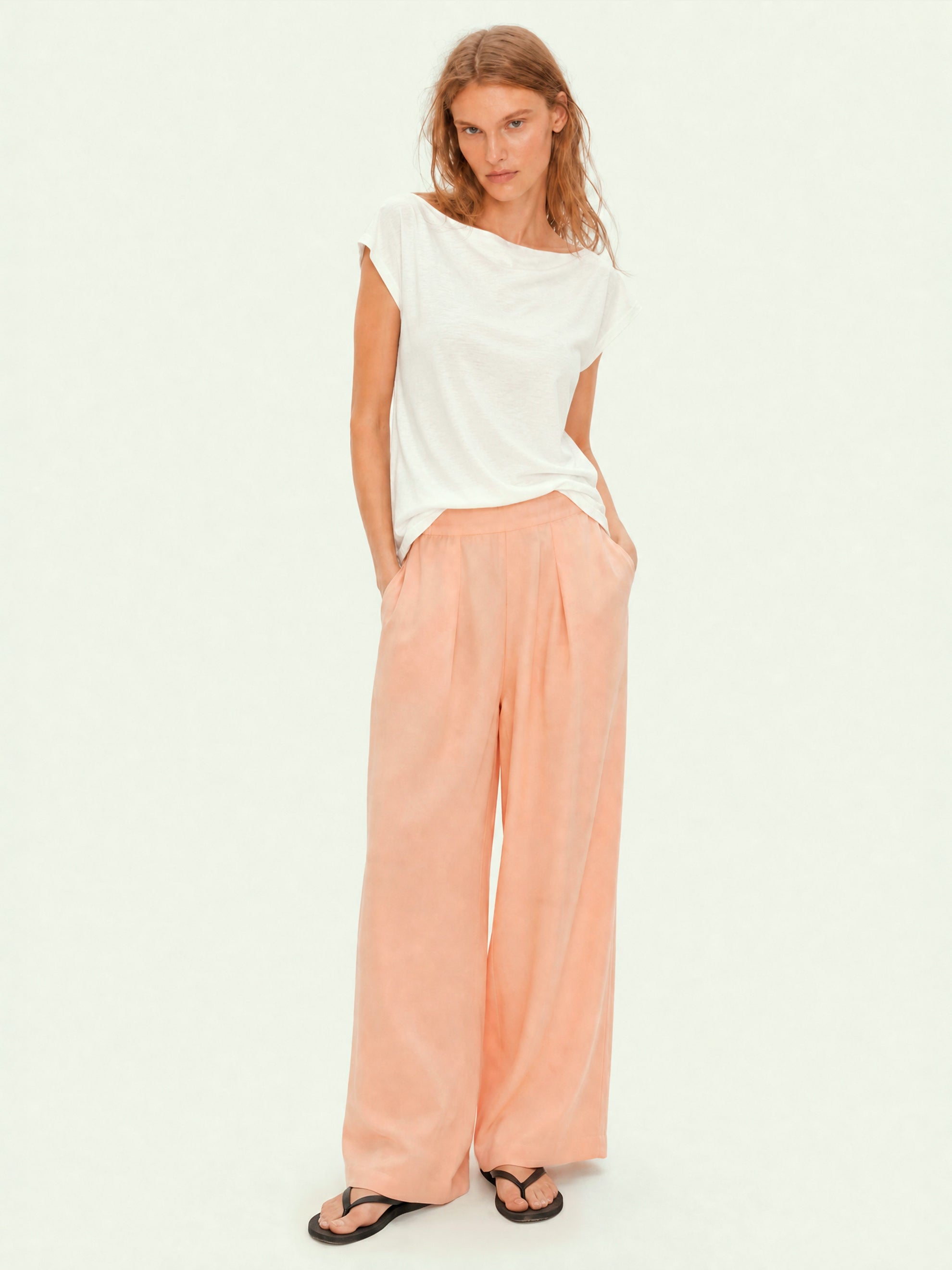 FENJA Hose – Wide Leg-Pant in Blush