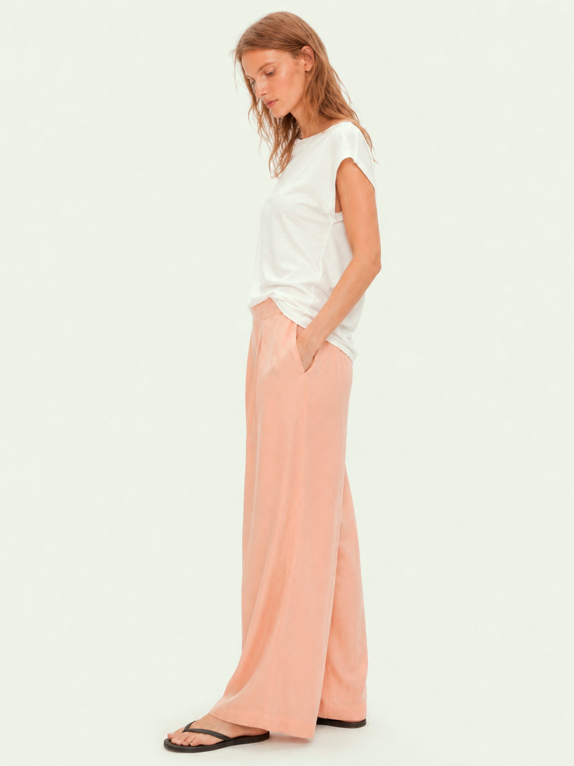 FENJA Hose – Wide Leg-Pant in Blush