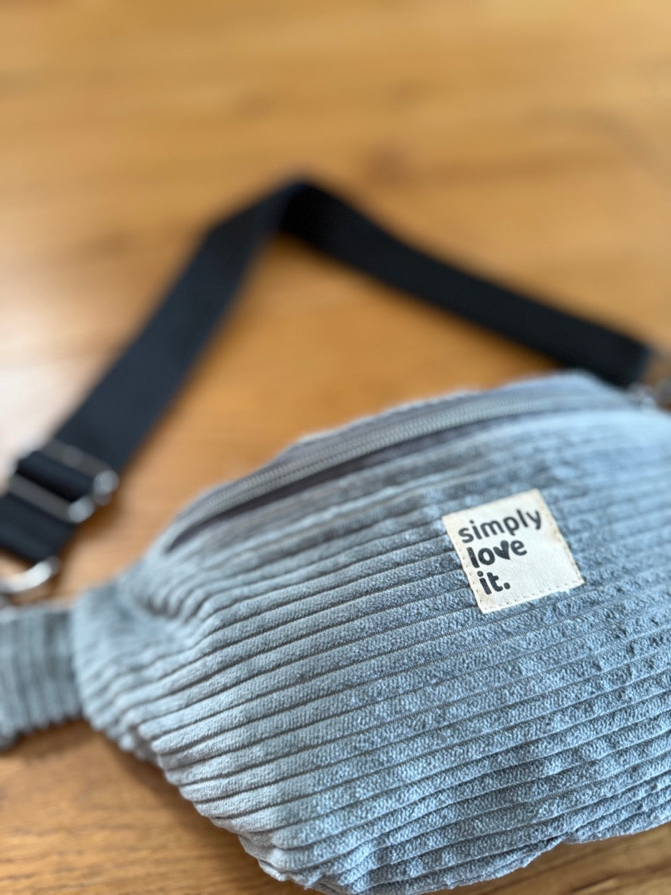 simply love it Luni Bag Cord grau für Damen (Bio-Baumwollcord)