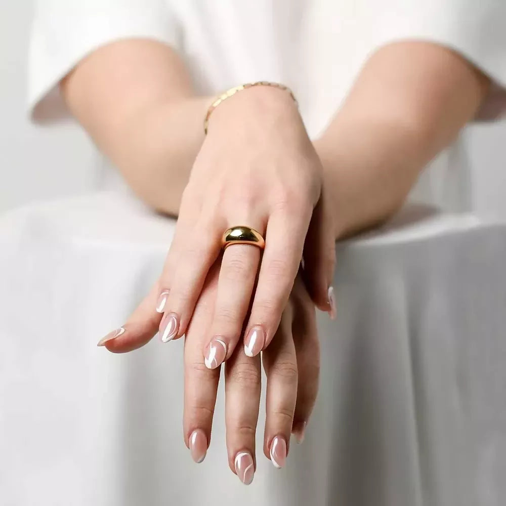 Massiver Ring aus Edelstahl