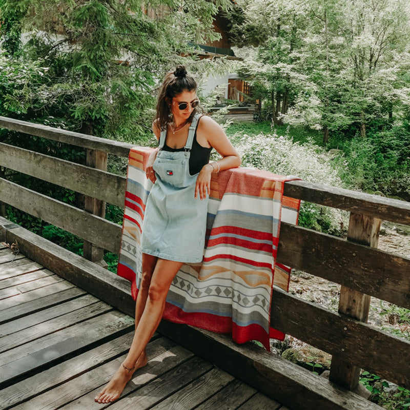 Boho Merino Wolldecke Buenaventura Earth