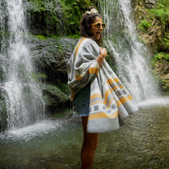 Kingsize Decke Sierra Andina Grey