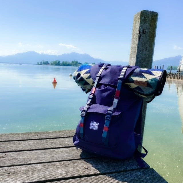 Boho Reise-Decke - 110x205cm I Cotopaxi Blue