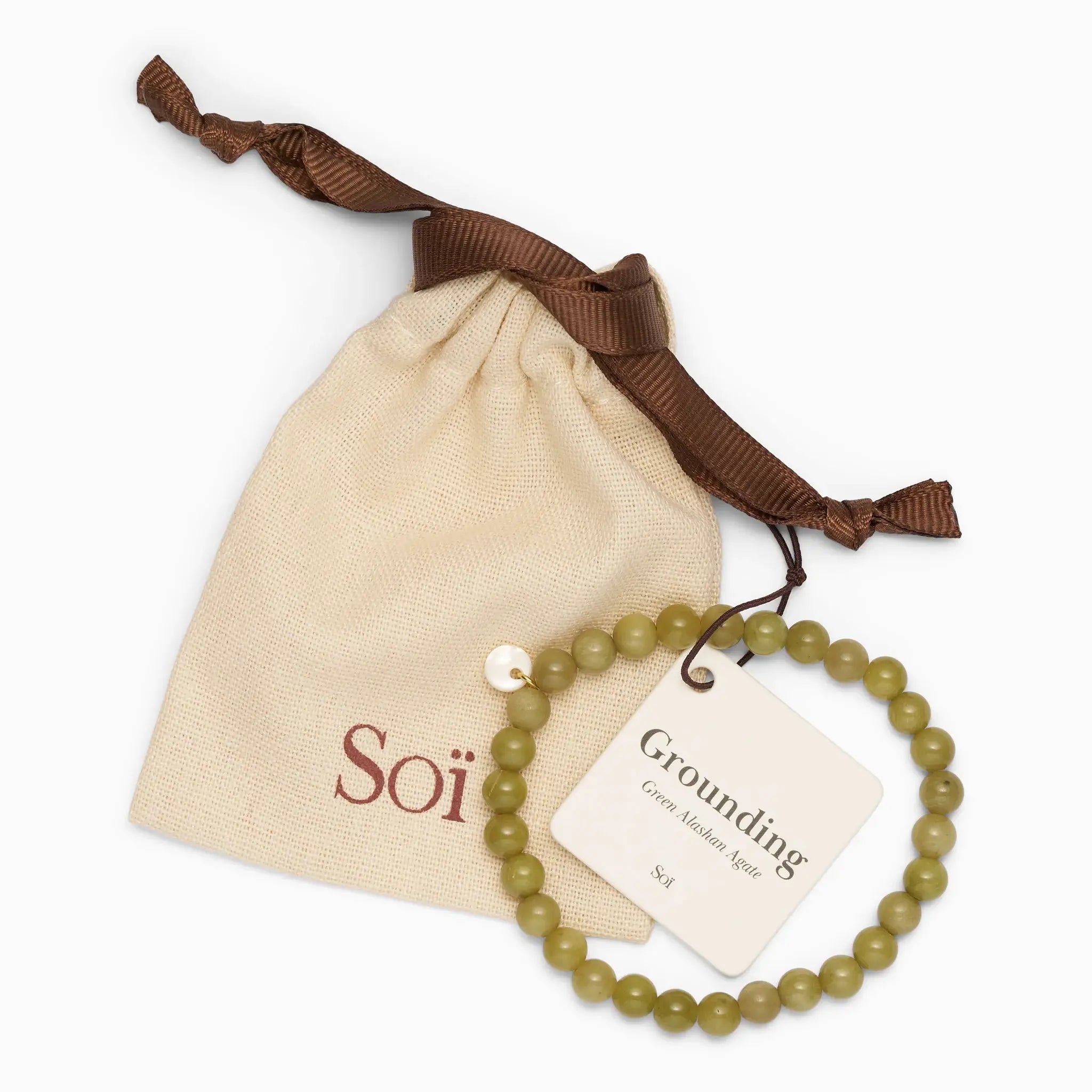 Armband für Damen Alashan Achat "Grounding" – Symbol für Schutz & Erdung | Soï