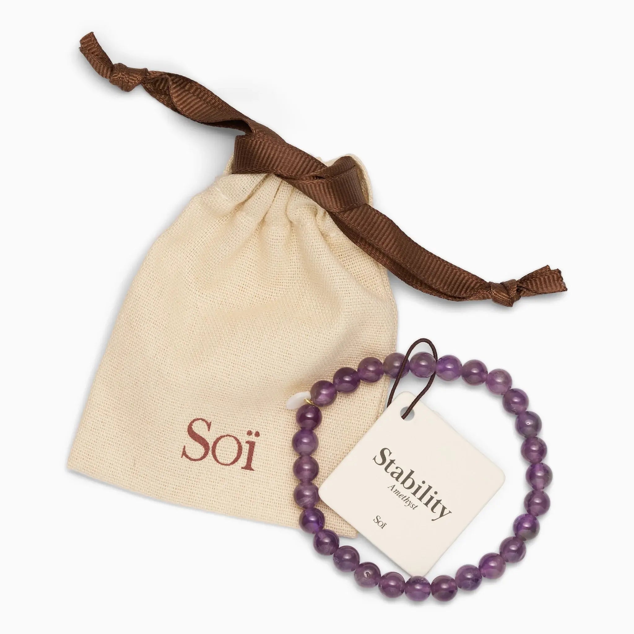 Armband für Damen Amethyst "Stability" - Symbol für Stabilität | Soï