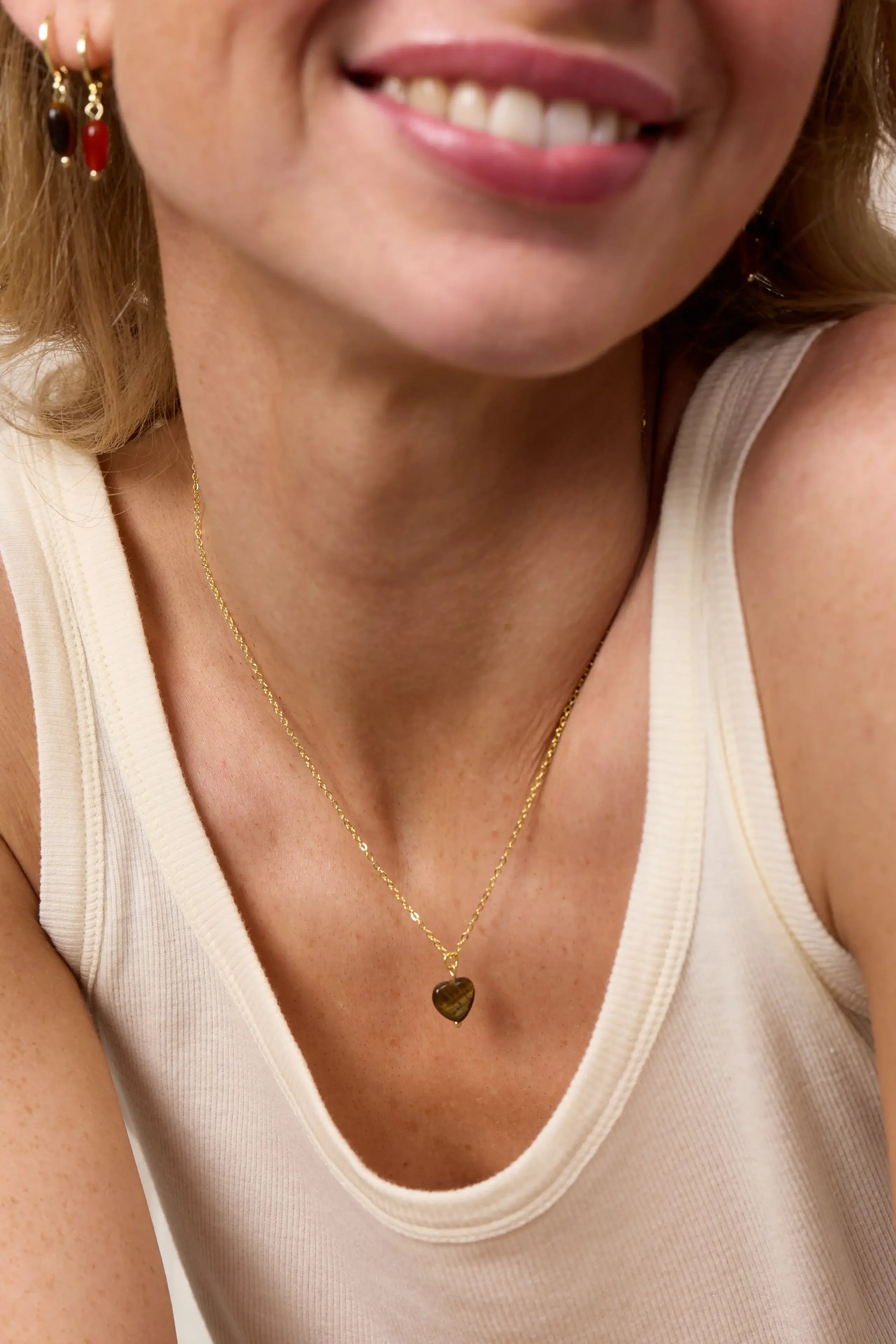 Kette für Damen Alma Tigerauge "Healing" – Symbol für Heilung | Soï (Sterlingsilber, vergoldet)