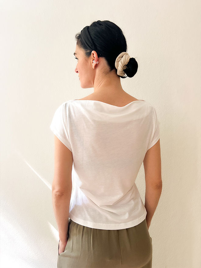 CLAIRE T-Shirt soft und feminin weiß | Sweersocean