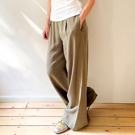 FENJA Hose – Wide Leg-Pant in Burnt Olive