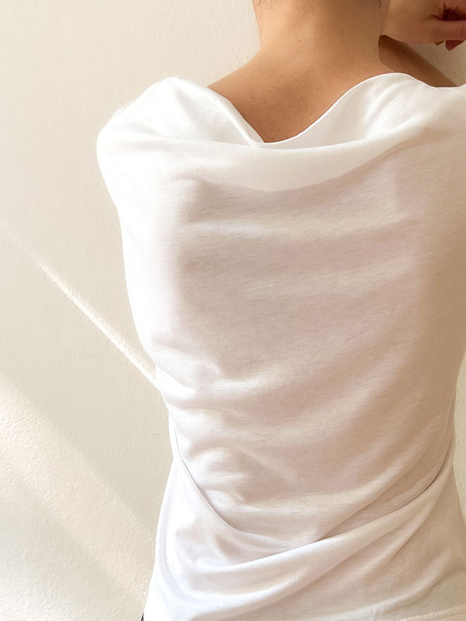 CLAIRE T-Shirt soft und feminin weiß | Sweersocean