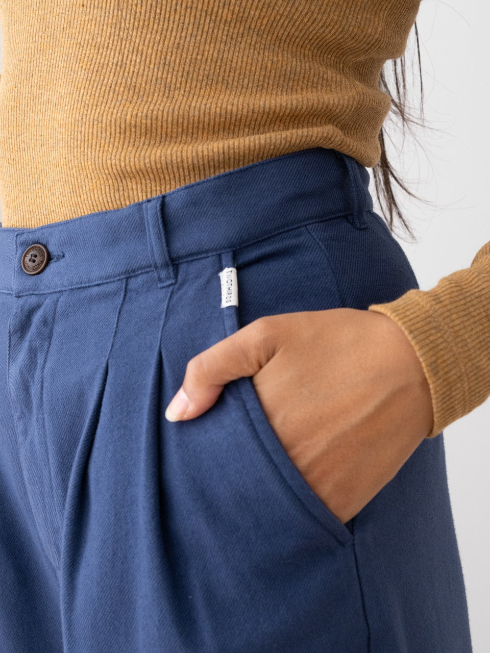 TWOTHIRDS Flanellhose Sandhamn Naval Blue für Damen