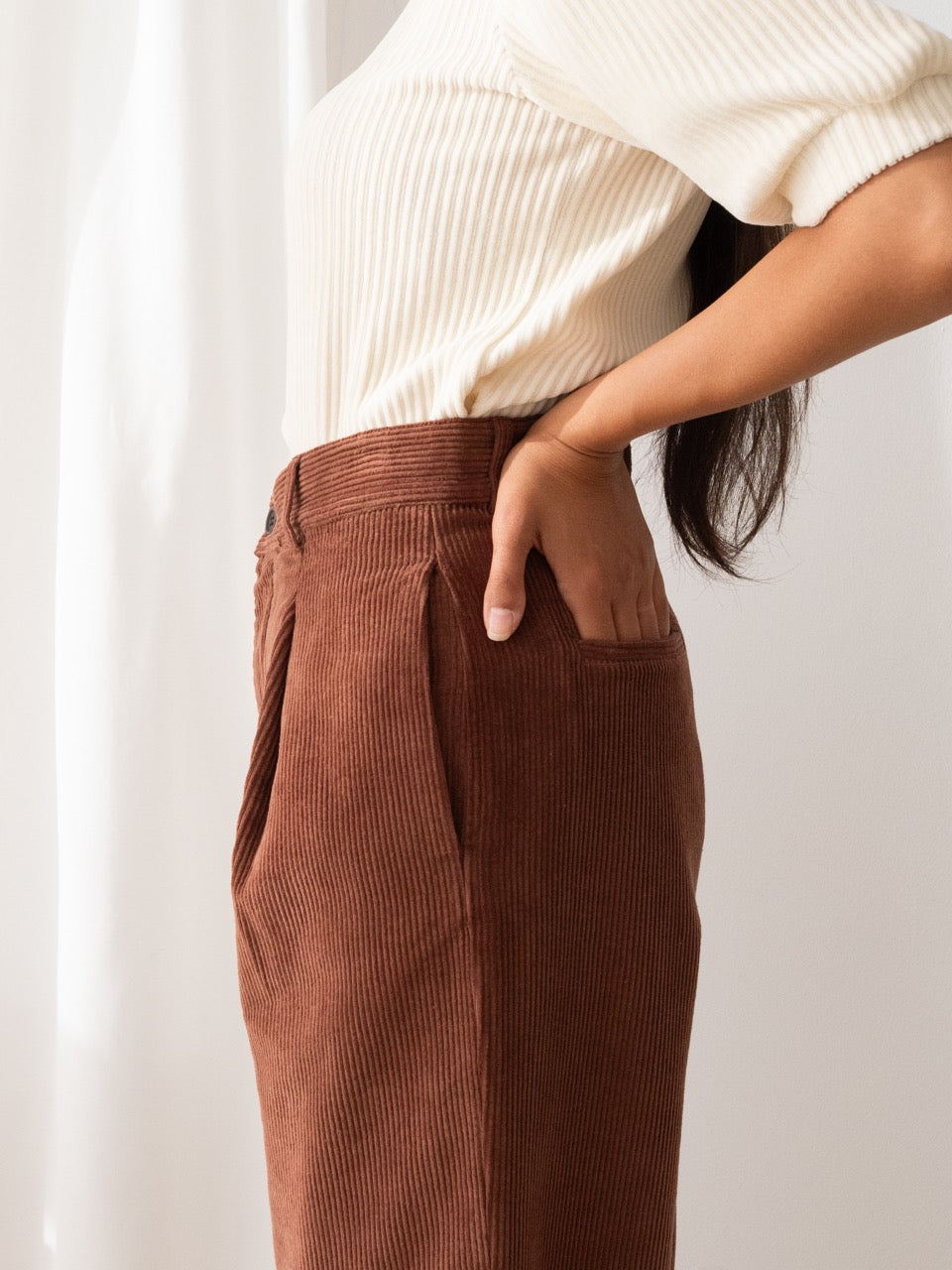 TWOTHIRDS Cordhose Haruku Cappuccino für Damen