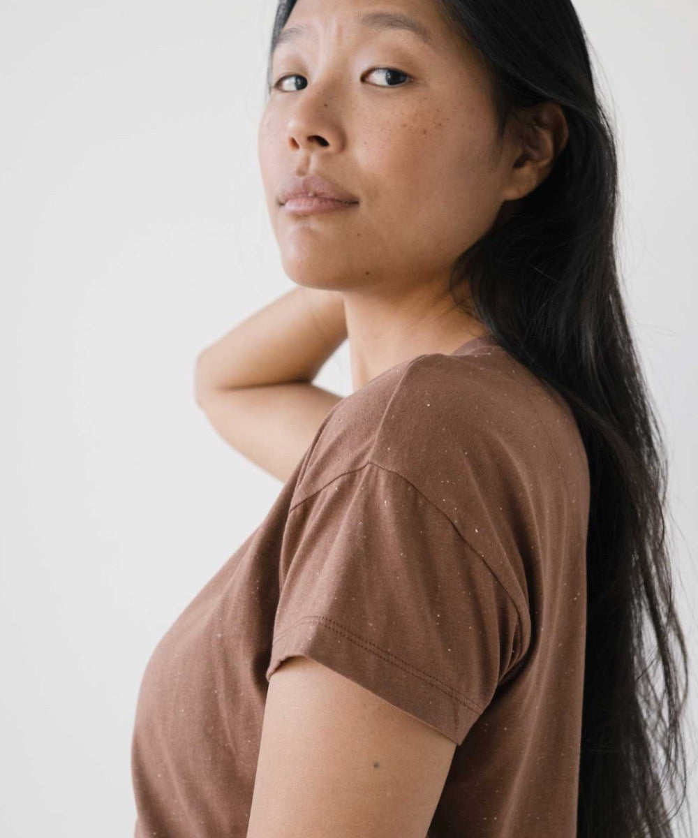TWOTHIRDS T-Shirt Sepanggar Brown für Damen