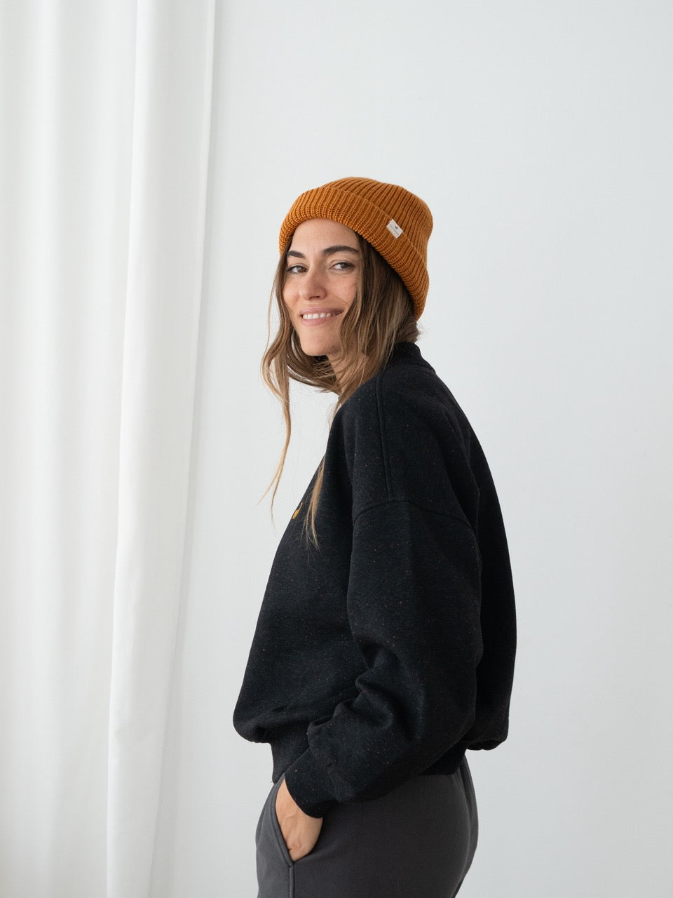 TWOTHIRDS Sweatshirt Bobitz Black Multicolour Neps für Damen
