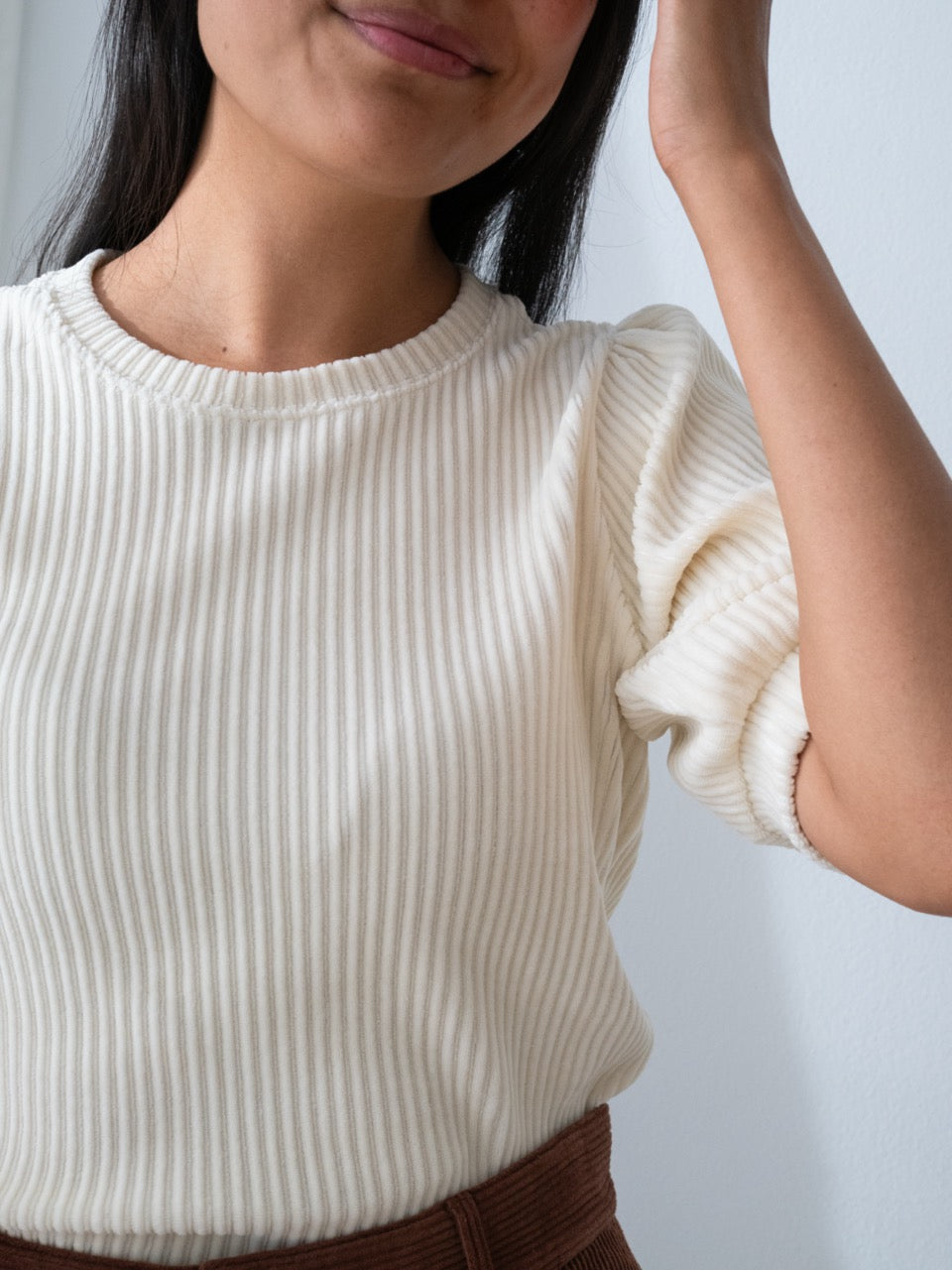 TWOTHIRDS Velours Top Horst Ecru für Damen
