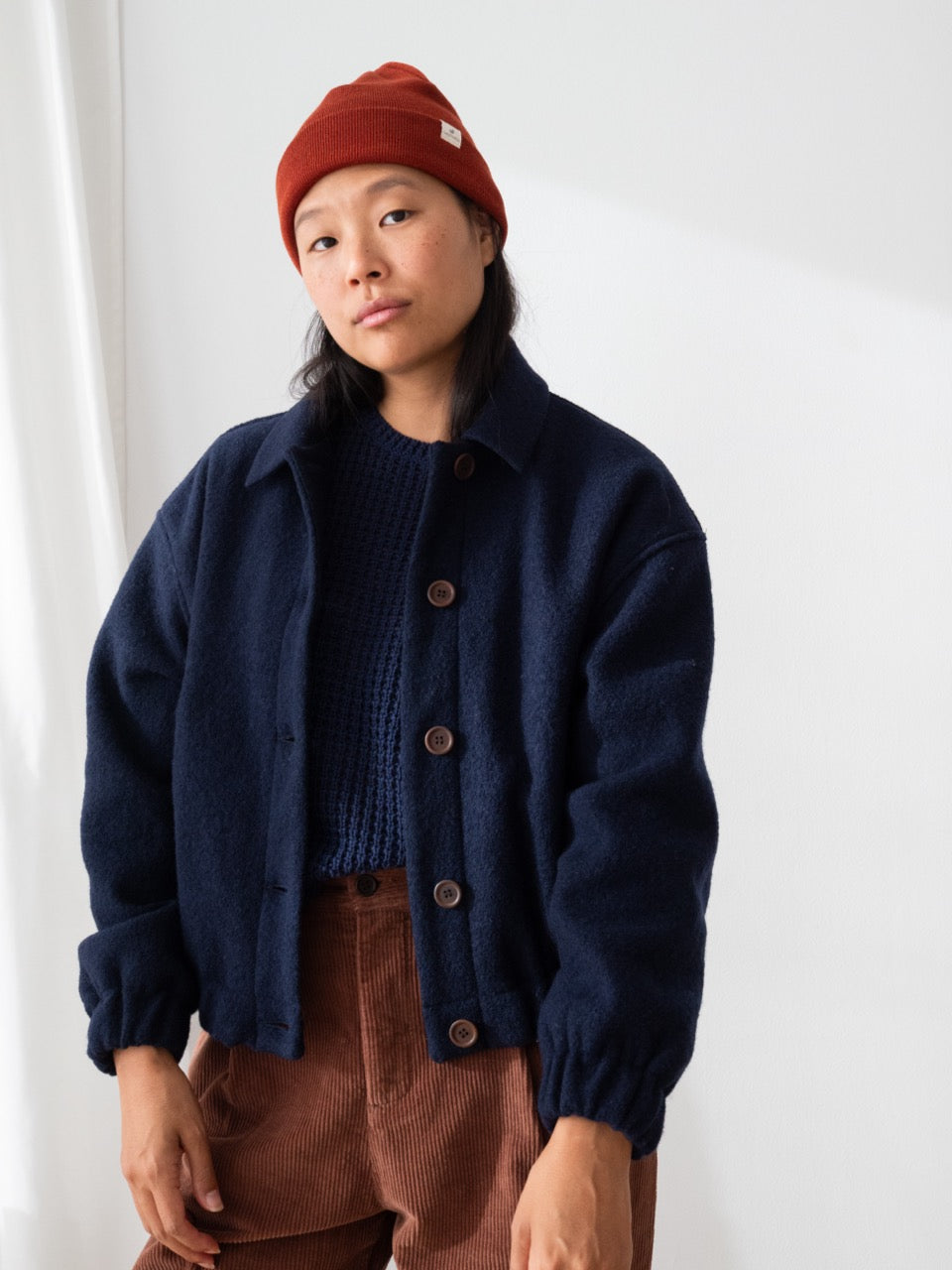TWOTHIRDS Jacke Rennell Navy aus Wolle für Damen