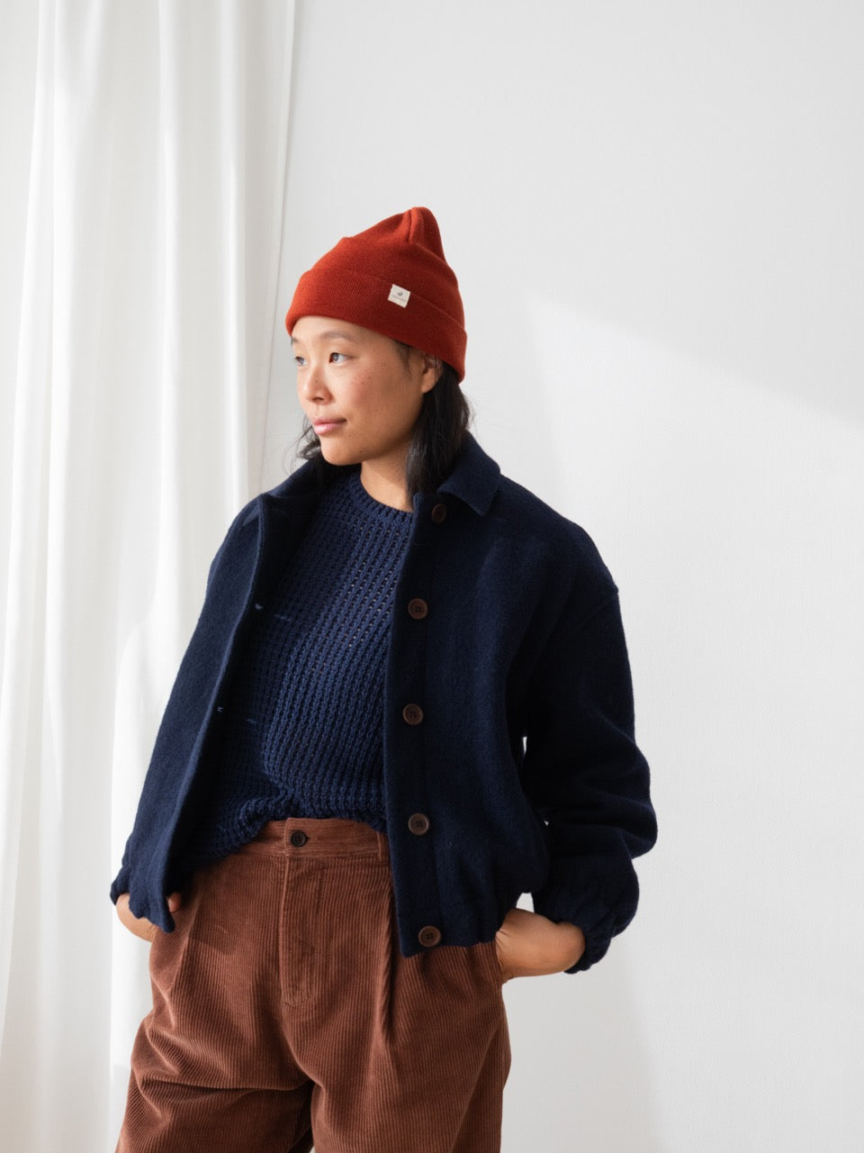 TWOTHIRDS Jacke Rennell Navy aus Wolle für Damen