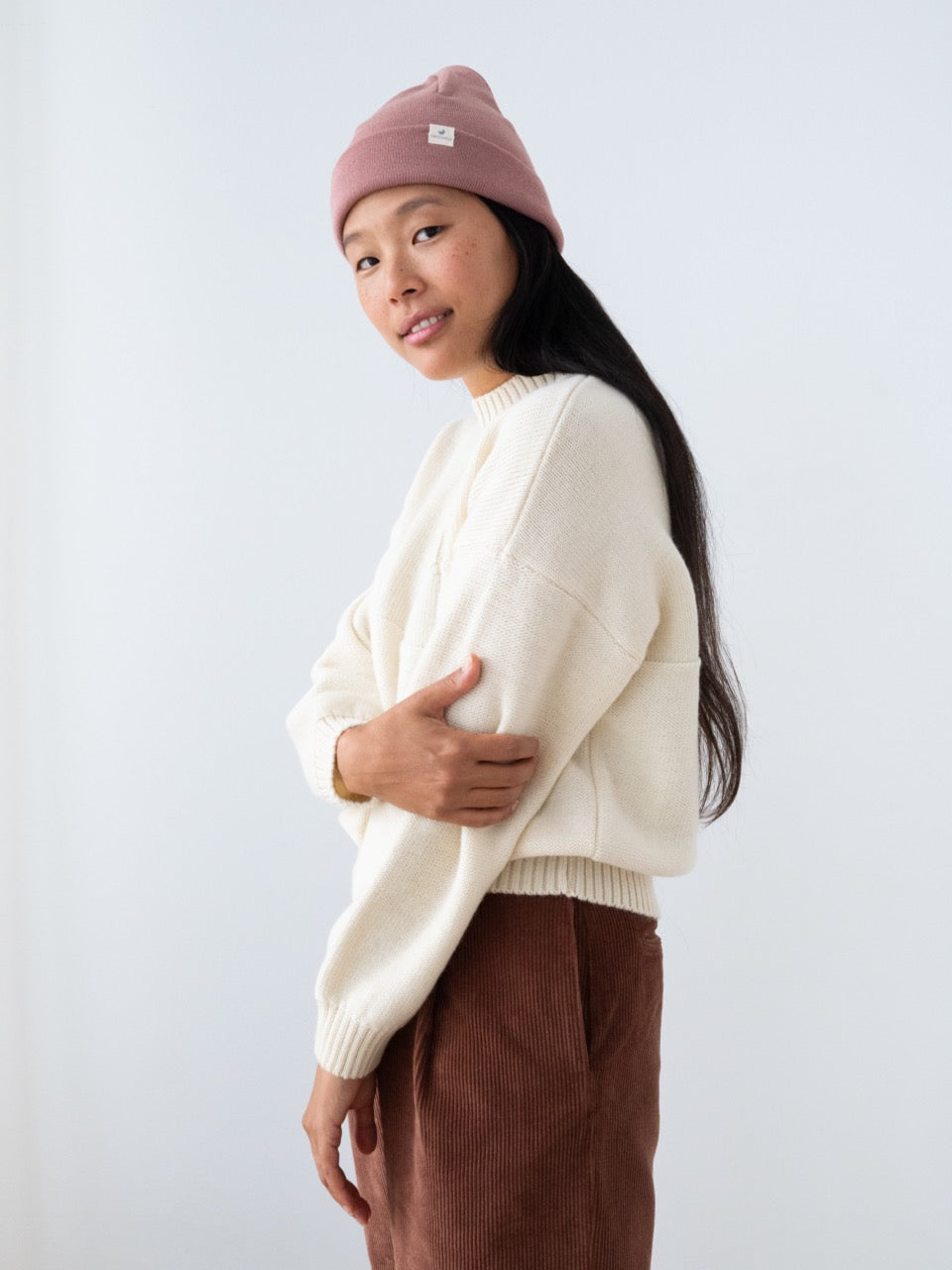 TWOTHIRDS Merino Beanie Mütze Pink